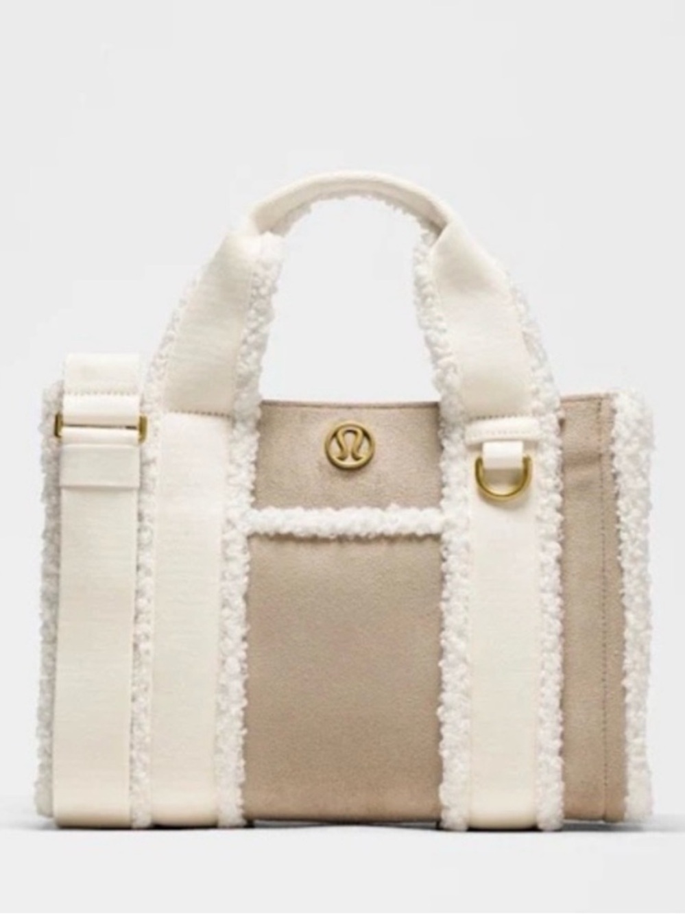NWT Lululemon Boxy Tote Cream